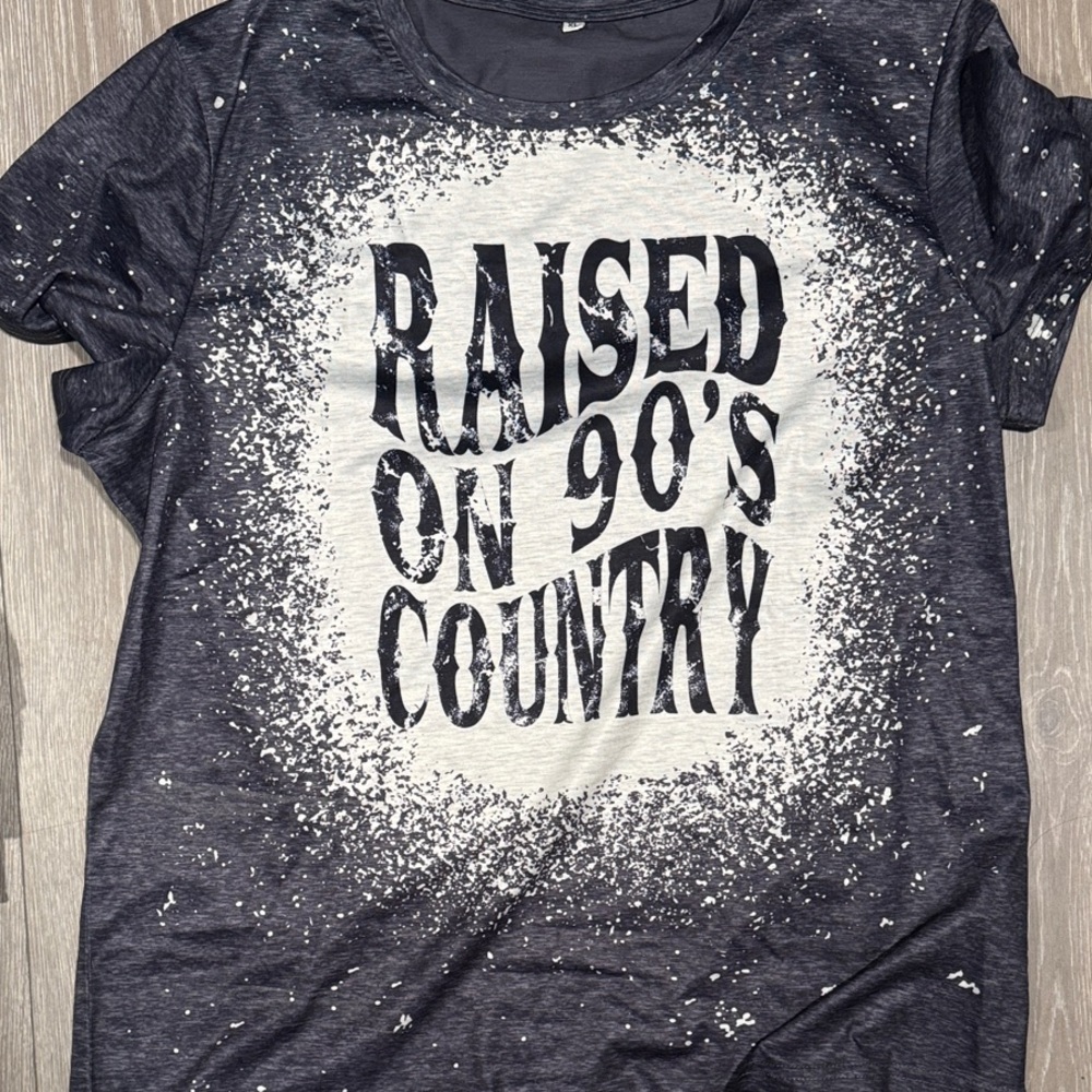 Black and White Splatter Graphic Tee